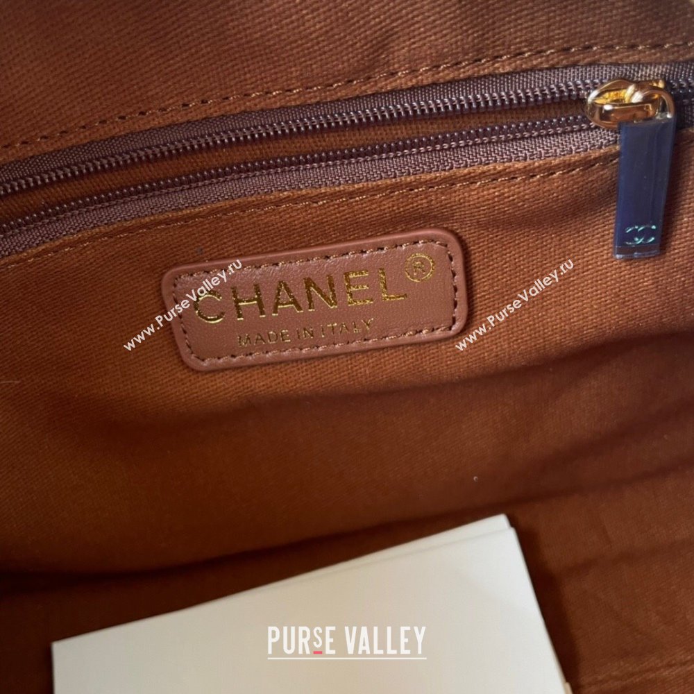 Chanel Suede Bowling Bag AS3034 Brown 2024 (yezi-241207073)