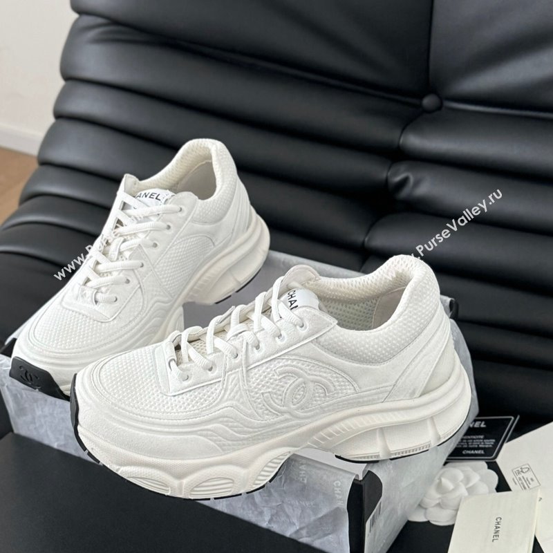 Chanel Mesh Calfskin Sneakers White Upper 2024 CH010203 (MD-240102020)