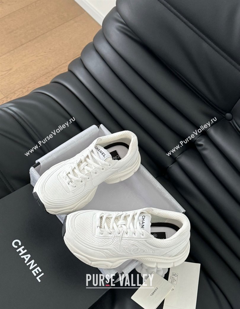 Chanel Mesh Calfskin Sneakers White Upper 2024 CH010203 (MD-240102020)