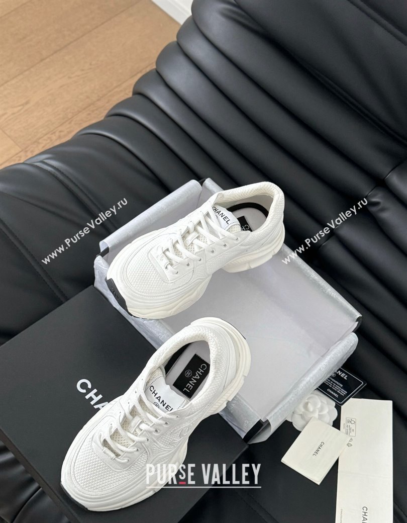 Chanel Mesh Calfskin Sneakers White Upper 2024 CH010203 (MD-240102020)