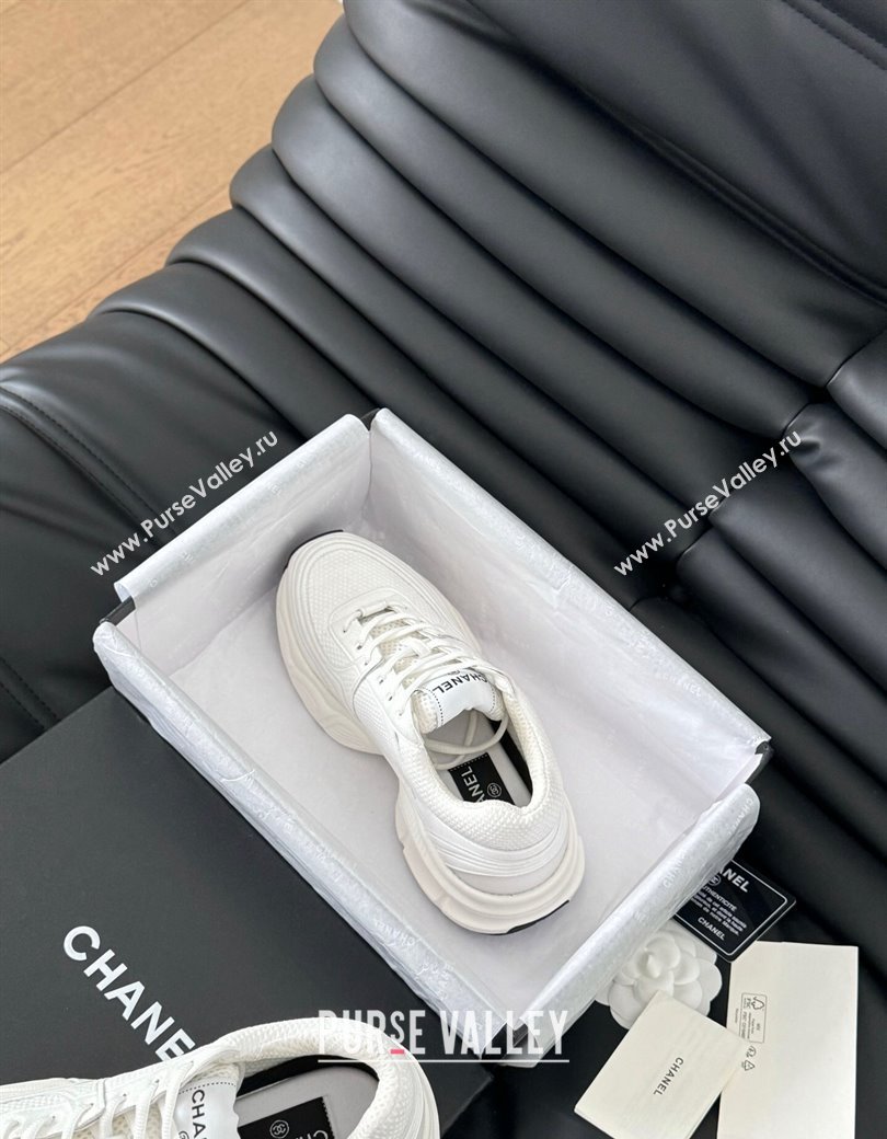 Chanel Mesh Calfskin Sneakers White Upper 2024 CH010203 (MD-240102020)