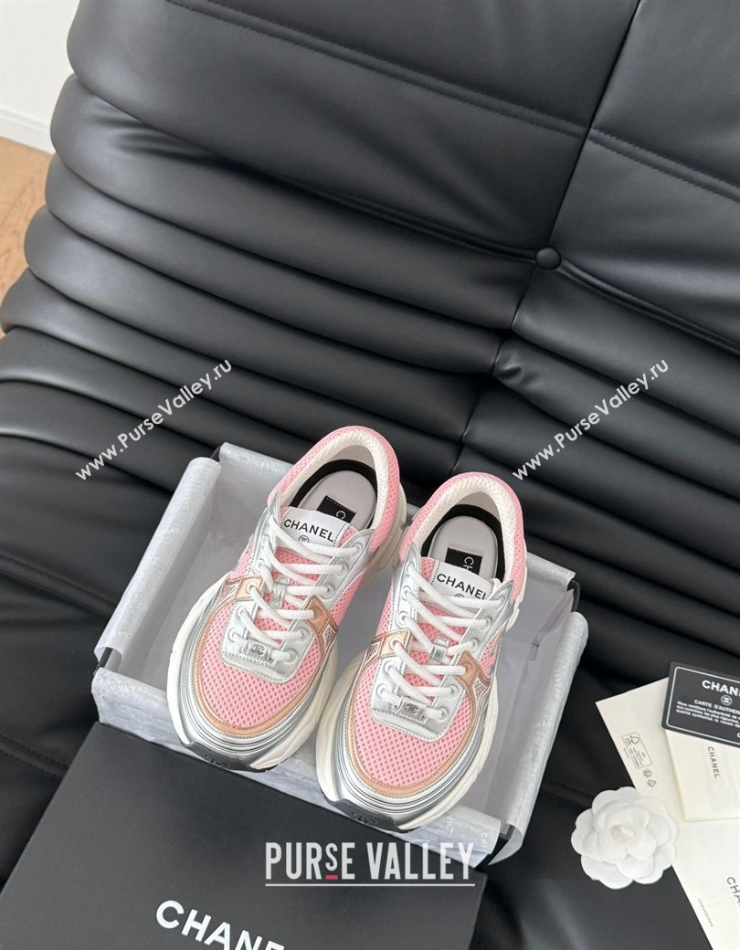 Chanel Mesh Calfskin Sneakers Pink 2024 CH010203 (MD-240102027)