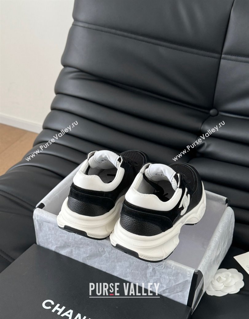 Chanel Mesh, Suede and Calfskin Sneakers Black 2024 CH010204 (MD-240102034)