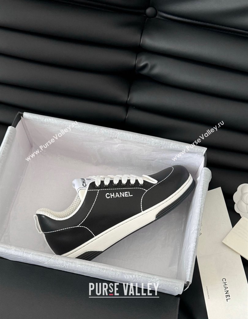 Chanel Calfskin Sneakers with Stitches Black 2024 G46076 (MD-240102039)