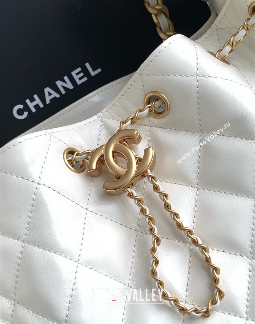 Chanel Quilted Calfskin Large Hobo bag AS5311 White 2025 (yezi-250111032)