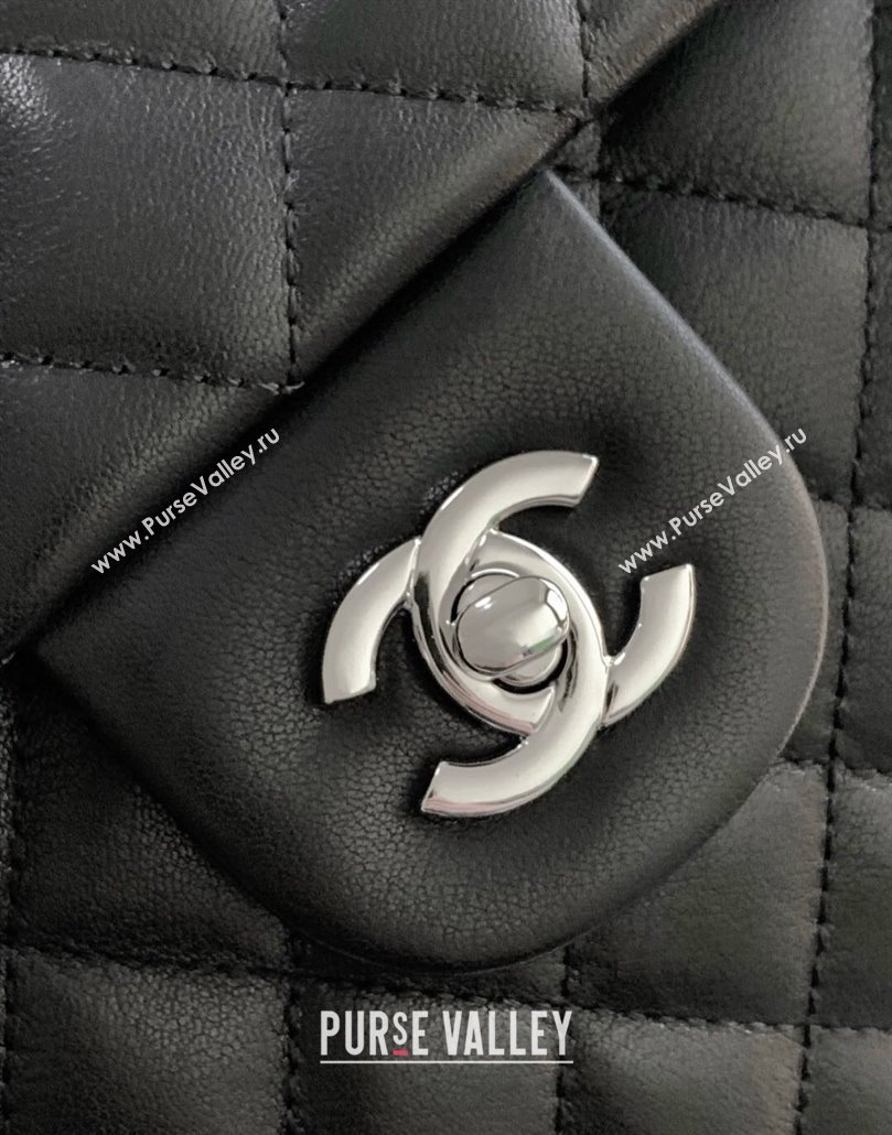 Chanel Quilted Calfskin Airport Flap Bag with Maxi CC Black1 2025 AS6338 (yezi-250111052)