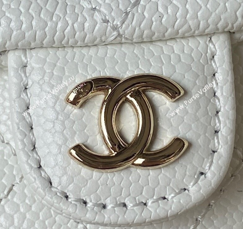 Chanel Grained Calfskin Small Backpack Bag AS3787 White 2025 (yezi-250111072)