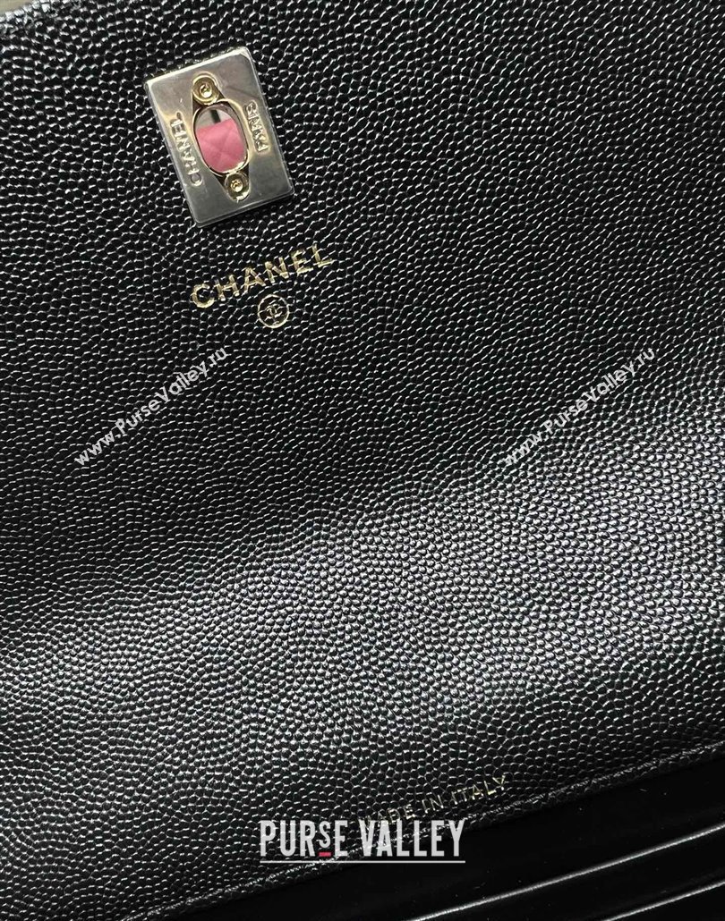 Chanel Grained Calfskin Clutch/Backpack Bag with Chain Black 2025 AP4406 (yezi-250113024)