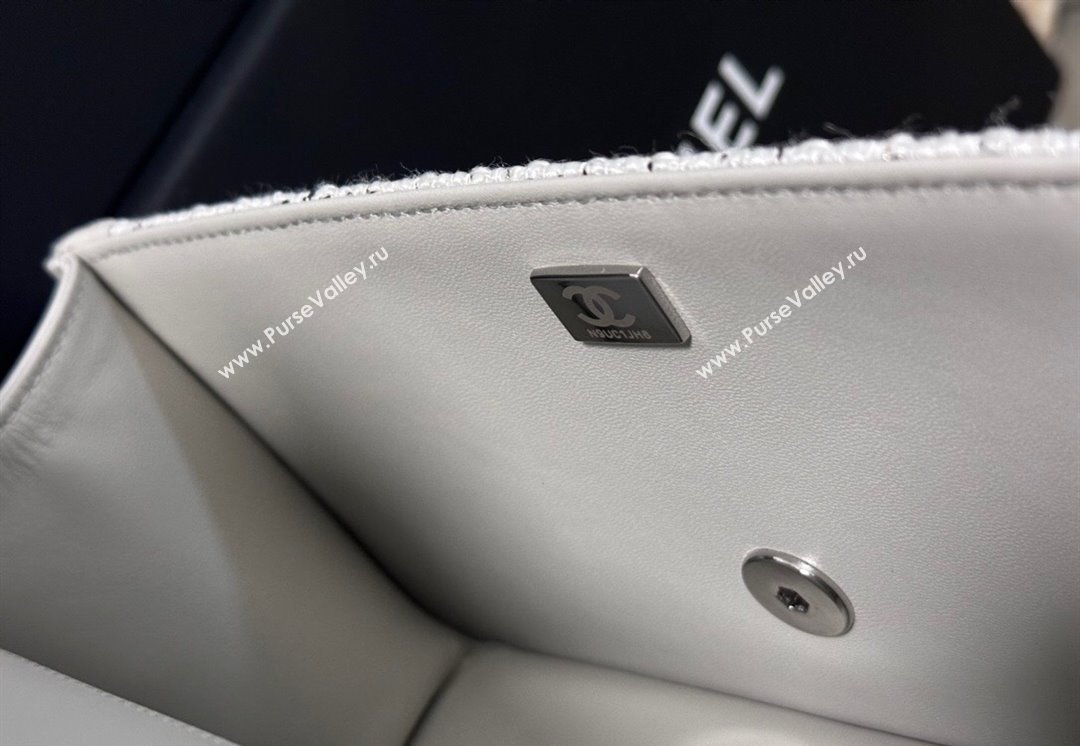 Chanel Tweed Small Flap Bag AS5234 Light Grey 2025 (yezi-250113011)