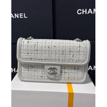Chanel Tweed Small Flap Bag AS5234 Light Grey 2025 (yezi-250113011)