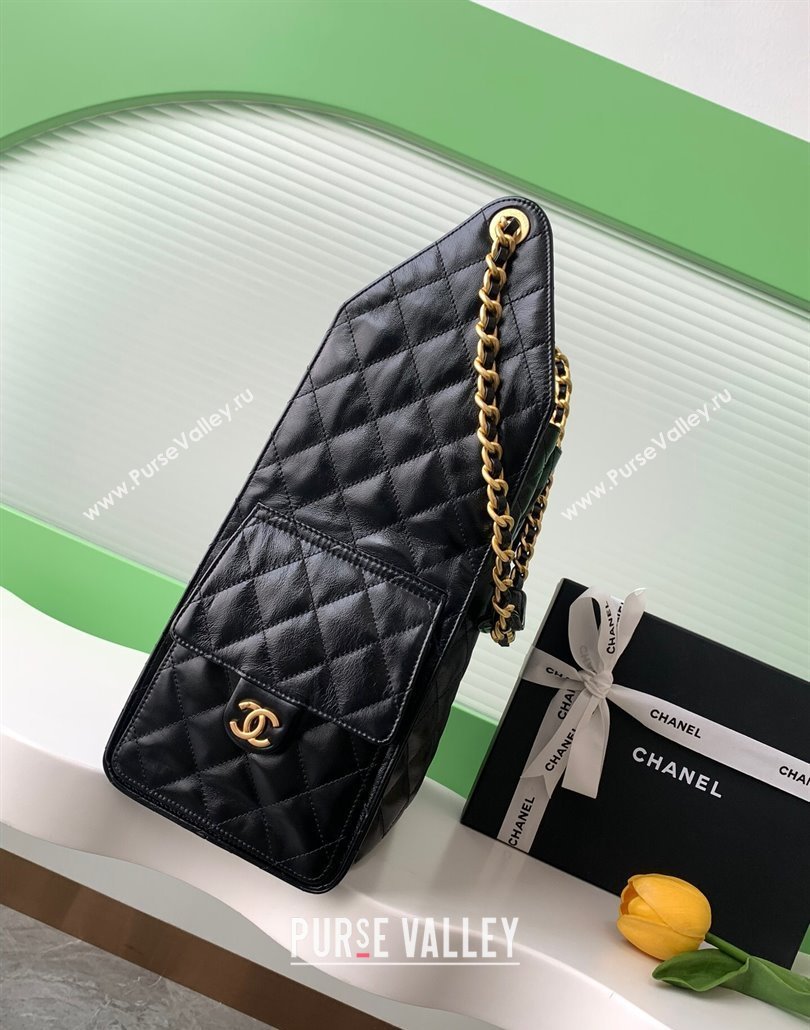 Chanel Quilted Calfskin Large Hobo bag AS5311 Black 2025 (yezi-250111033)