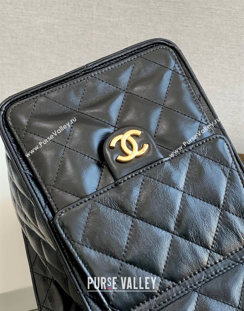 Chanel Quilted Calfskin Large Hobo bag AS5311 Black 2025 (yezi-250111033)