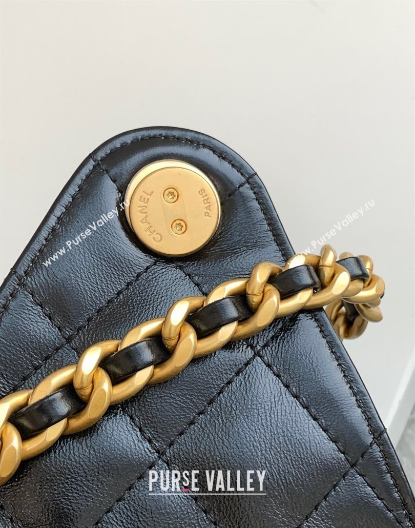 Chanel Quilted Calfskin Large Hobo bag AS5311 Black 2025 (yezi-250111033)