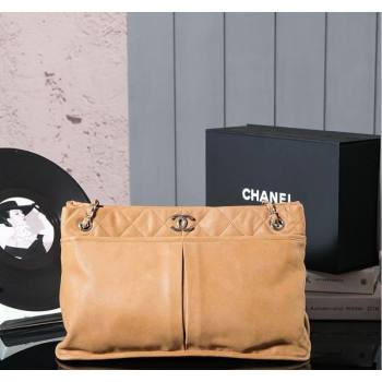 Chanel Vintage Calfskin Shopping Bag with Pouch Maillard Brown 2025 (yezi-250113047)