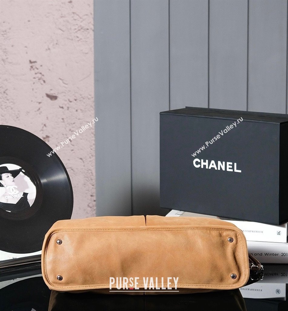 Chanel Vintage Calfskin Shopping Bag with Pouch Maillard Brown 2025 (yezi-250113047)