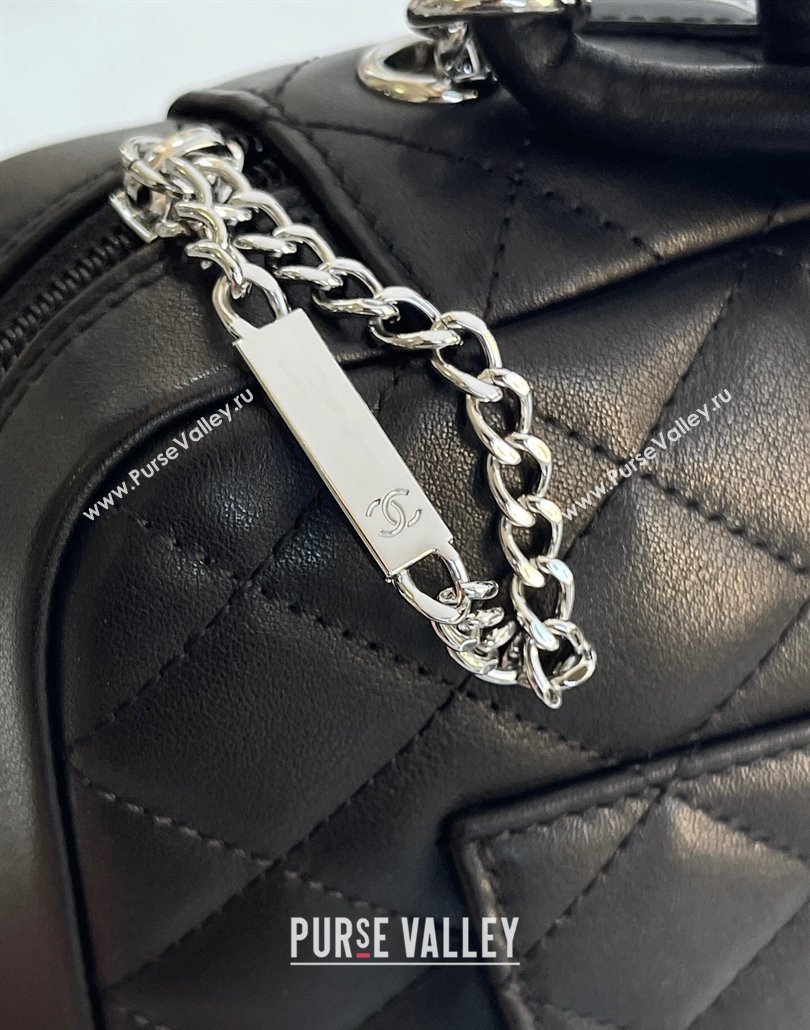 Chanel Quilted Calfskin Patent Camera Bag with Maxi CC Black 2025 AS6326 (yezi-250111057)