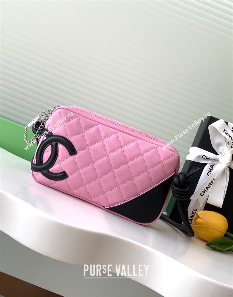 Chanel Quilted Calfskin Leather Hobo Bag with Maxi CC Pink 2025 AS6328 (yezi-250111064)