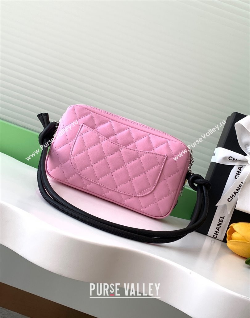 Chanel Quilted Calfskin Leather Hobo Bag with Maxi CC Pink 2025 AS6328 (yezi-250111064)