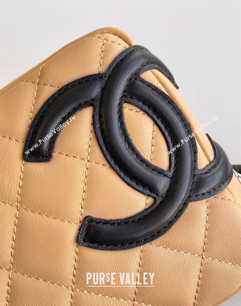 Chanel Quilted Calfskin Leather Hobo Bag with Maxi CC Beige 2025 AS6328 (yezi-250111065)