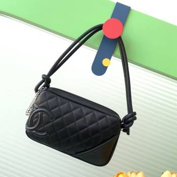 Chanel Quilted Calfskin Leather Hobo Bag with Maxi CC Black1 2025 AS6328 (yezi-250111067)