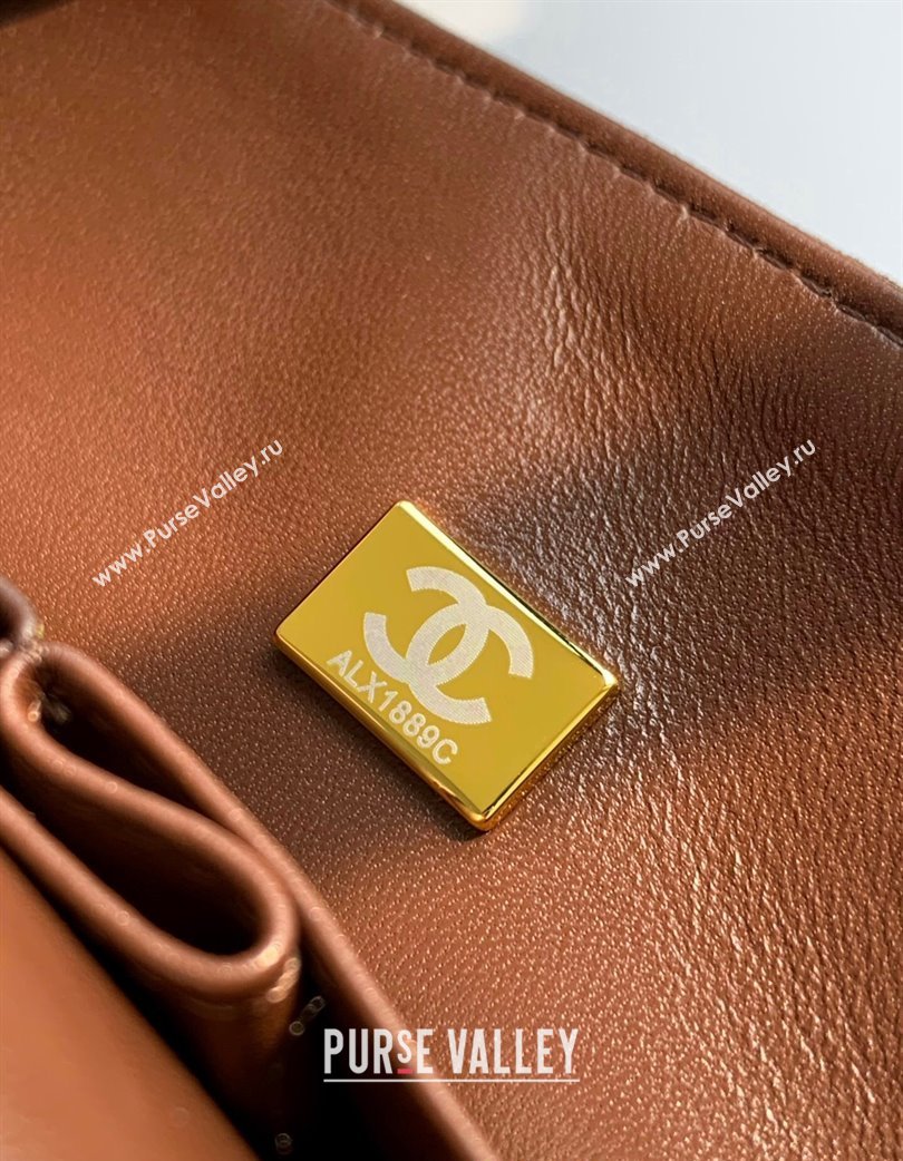 Chanel Suede Classic 11.12 Medium Flap bag A01112 Dark Coffee 2025 0113 (yezi-250213041)