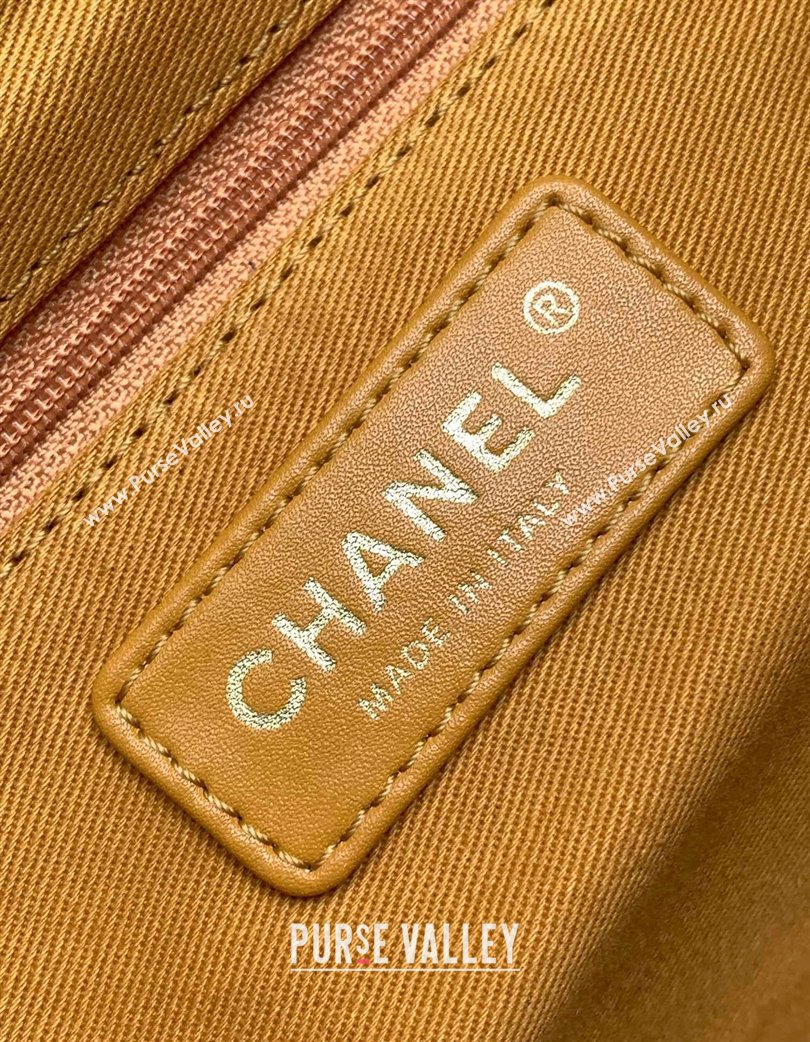Chanel Vintage Suede Flap Bag with Wide Strap Yellow 2025 A99935 (yezi-250213043)