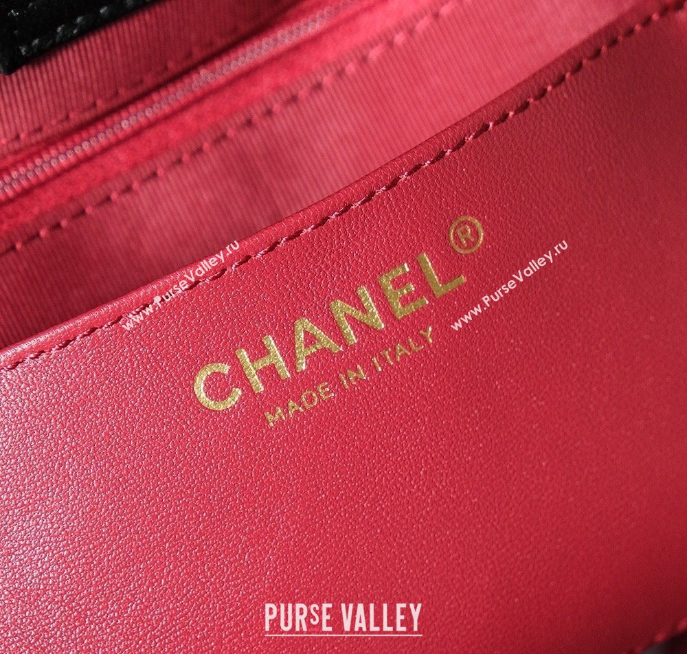 Chanel Quilted Lambskin Basket Shopping Bag Black 2025 AS4268 (yezi-250213067)