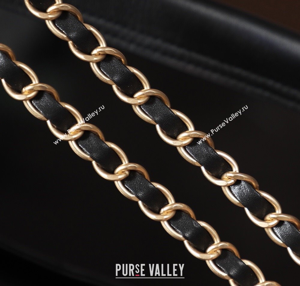 Chanel Quilted Calfskin Basket Shopping Bag Black 2025 021303 (xiang-250213074)