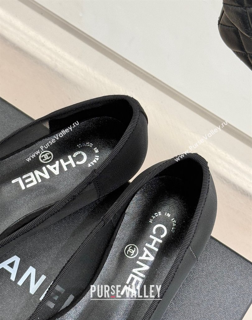 Chanel Mesh Strass Ballet Flats Black 2025 CH030313 (MD-250303108)