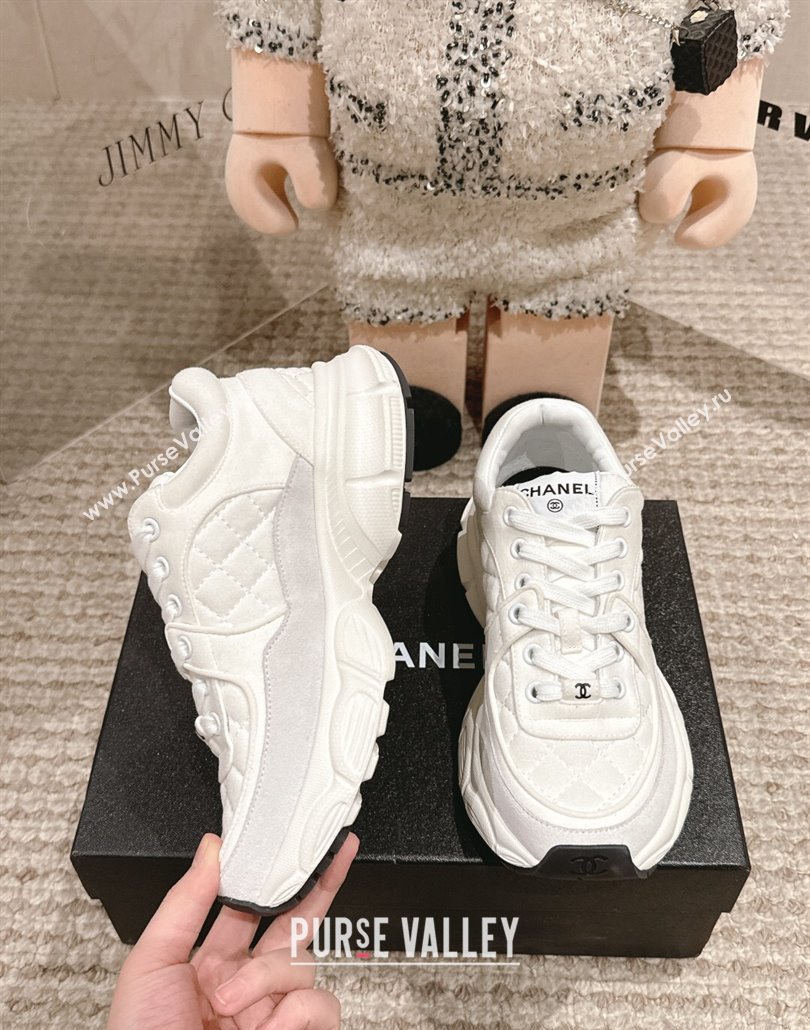 Chanel Suede Fabric Sneakers White Upper 2025 CH030510 (MD-250305057)