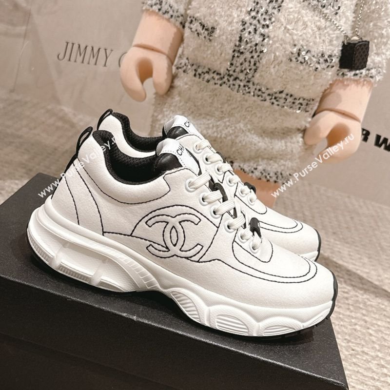 Chanel Cotton Sneakers White 2025 CH030510 (MD-250305058)