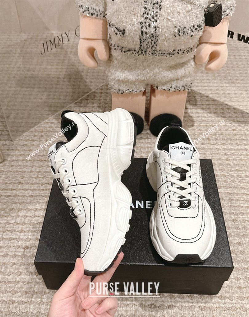 Chanel Cotton Sneakers White 2025 CH030510 (MD-250305058)