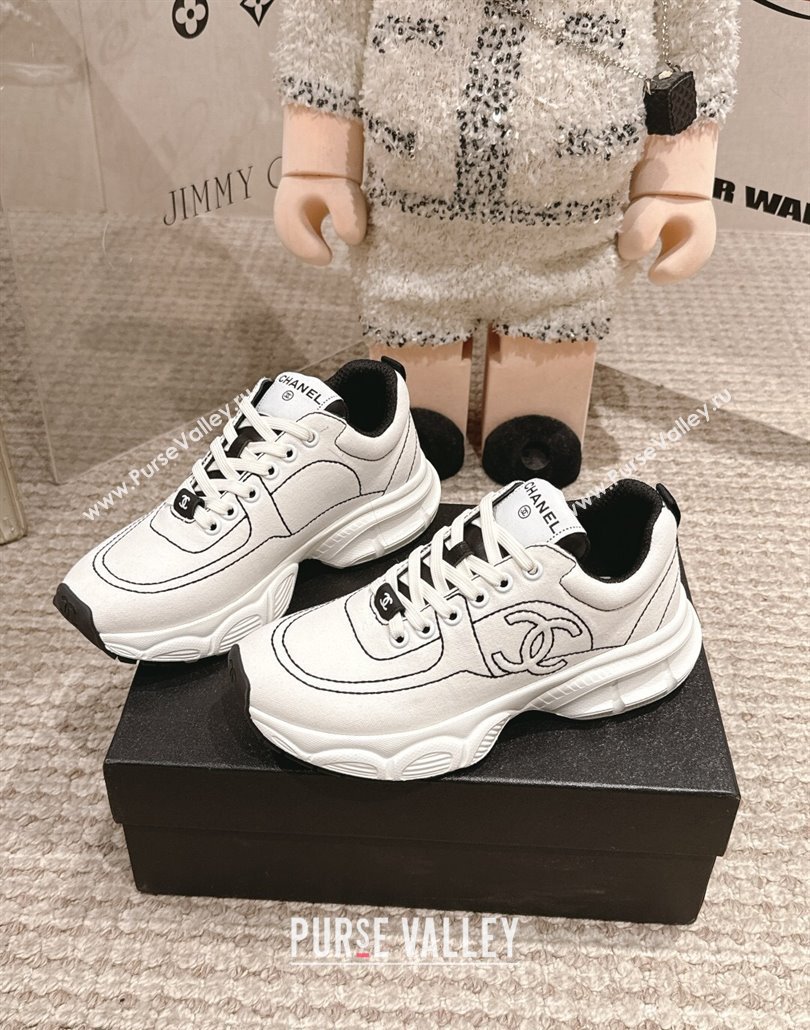 Chanel Cotton Sneakers White 2025 CH030510 (MD-250305058)
