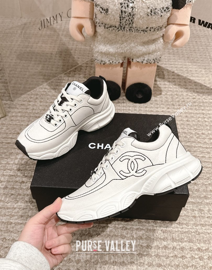 Chanel Cotton Sneakers White 2025 CH030510 (MD-250305058)