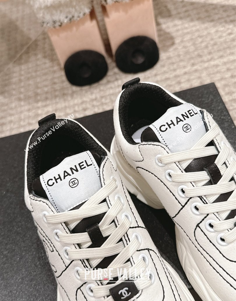 Chanel Cotton Sneakers White 2025 CH030510 (MD-250305058)