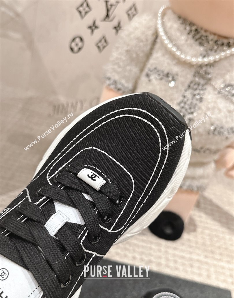 Chanel Cotton Sneakers Black 2025 CH030510 (MD-250305059)