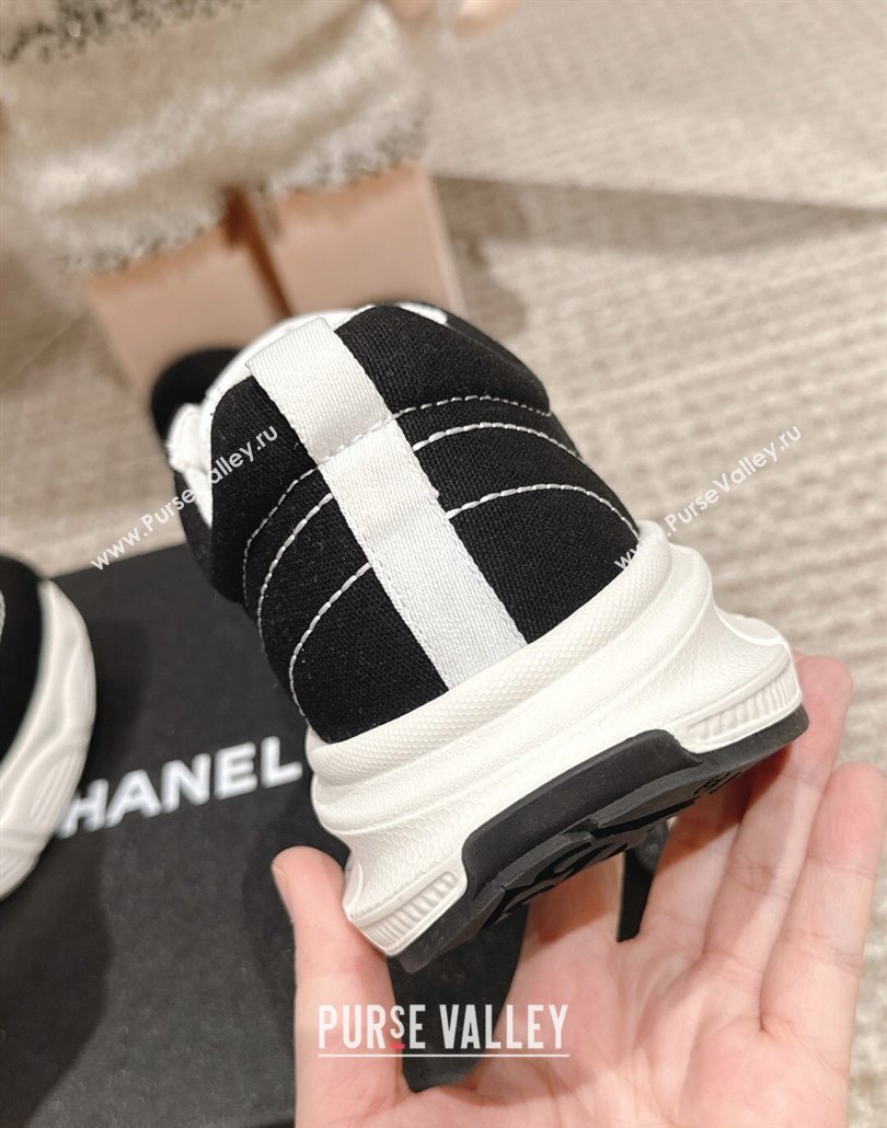 Chanel Cotton Sneakers Black 2025 CH030510 (MD-250305059)