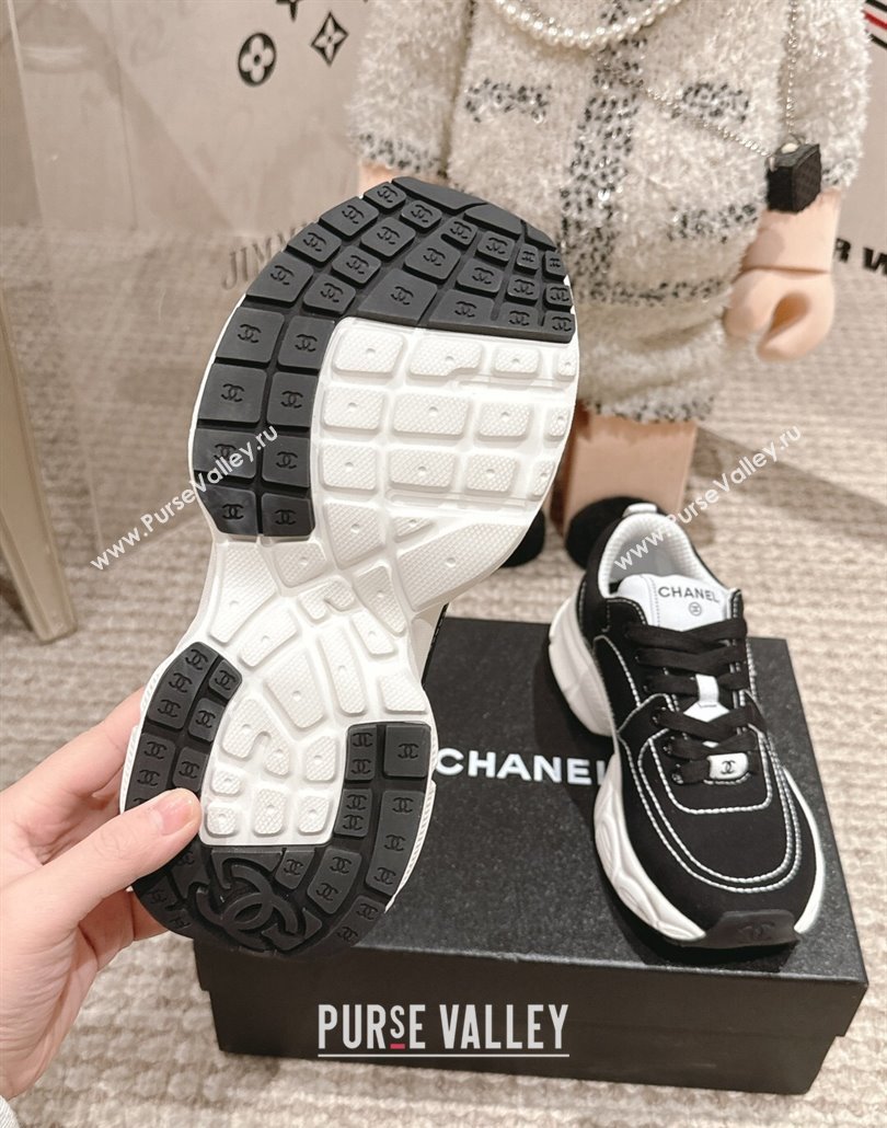 Chanel Cotton Sneakers Black 2025 CH030510 (MD-250305059)