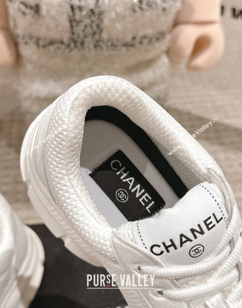 Chanel Suede Fabric Sneakers White2 2025 CH030510 (MD-250305060)