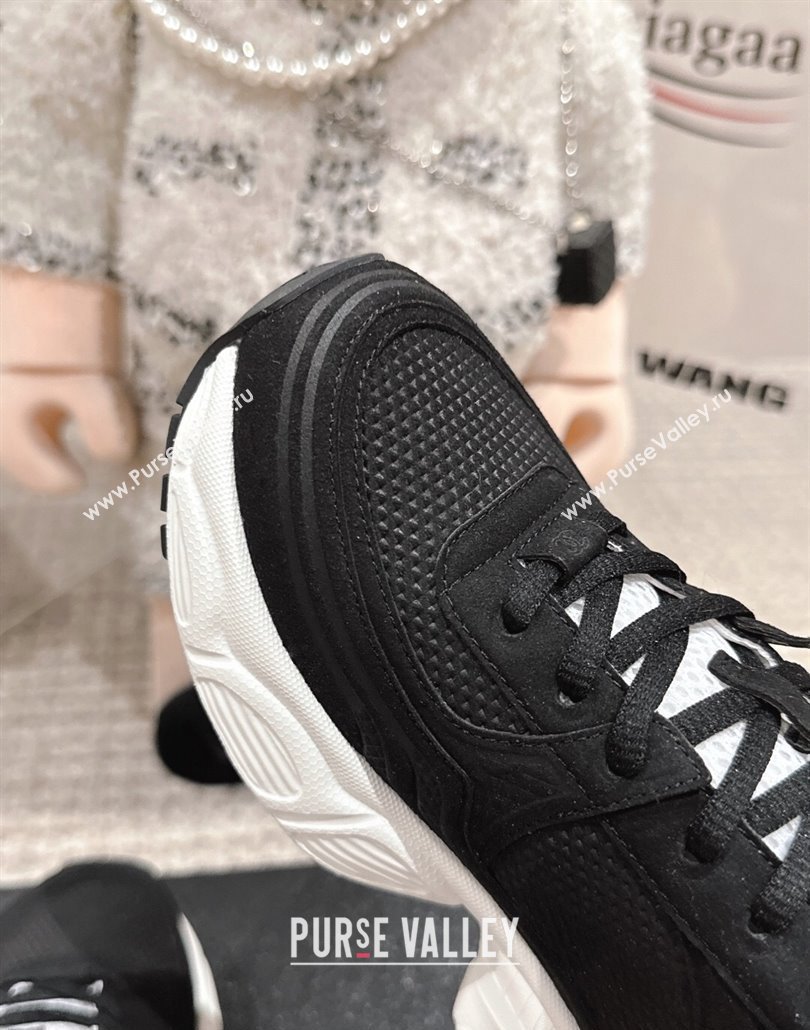 Chanel Suede Fabric Sneakers Black2 2025 CH030510 (MD-250305061)