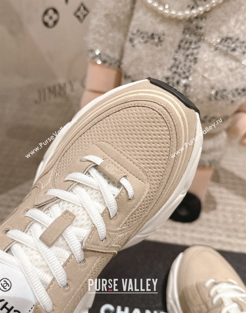 Chanel Suede Fabric Sneakers Beige 2025 CH030510 (MD-250305062)