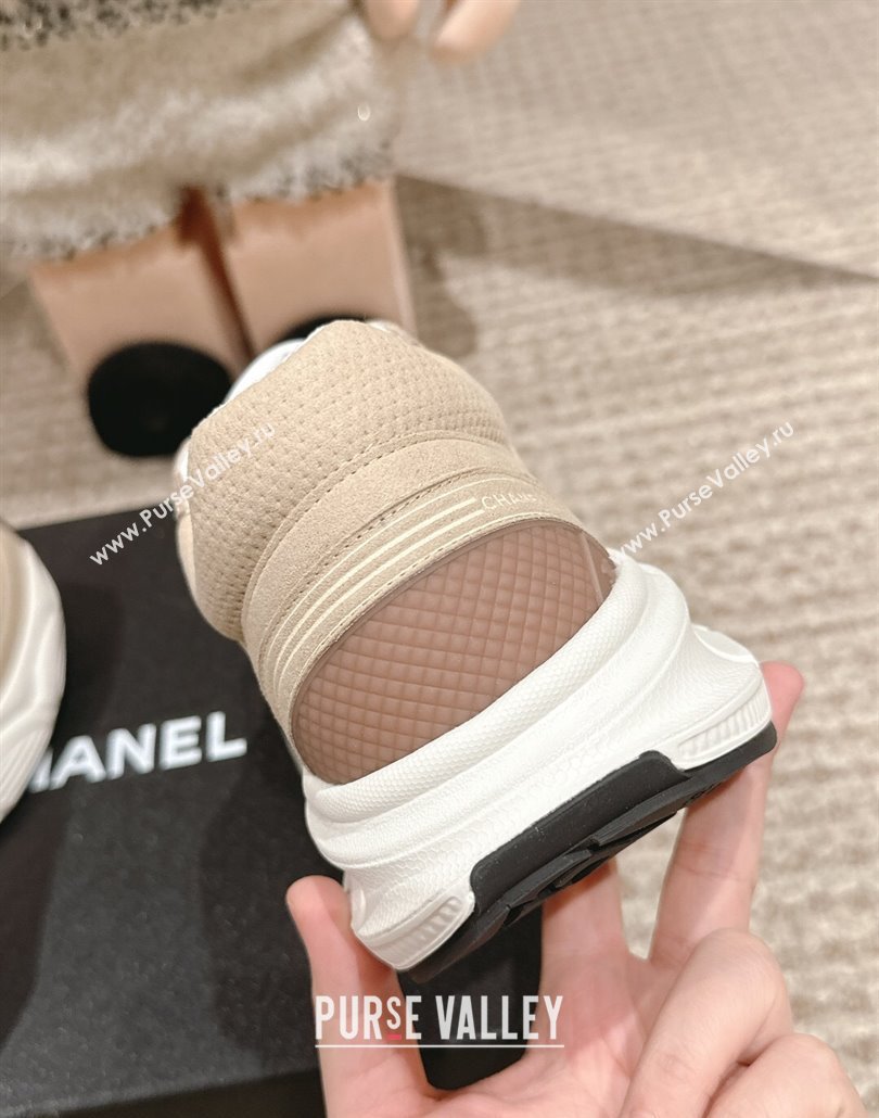 Chanel Suede Fabric Sneakers Beige 2025 CH030510 (MD-250305062)