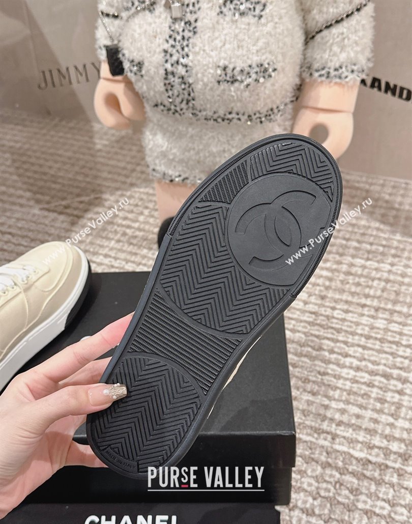 Chanel Canvas Platform Sneakers Light Beige 2025 CH030511 (MD-250305070)