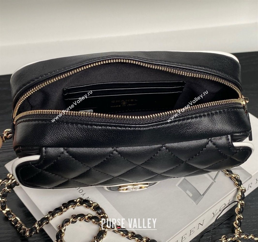Chanel Lambskin Mini Camera bag Black 2025 AP4516 (yezi-250526015)