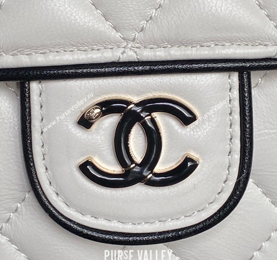 Chanel Lambskin Mini Camera bag White 2025 AP4516 (yezi-250526016)