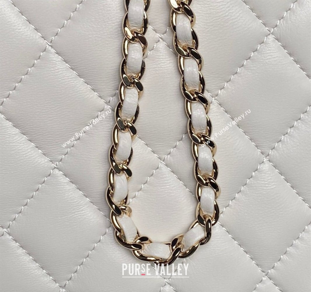 Chanel Lambskin Mini Camera bag White 2025 AP4516 (yezi-250526016)
