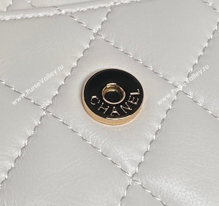 Chanel Lambskin Mini Camera bag White 2025 AP4516 (yezi-250526016)