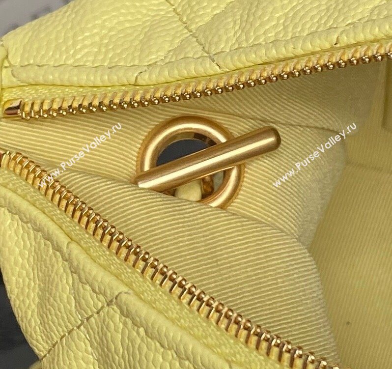 Chanel Grained Calfskin Clutch with Chain Yellow 2025 AP4484 (yezi-250526017)