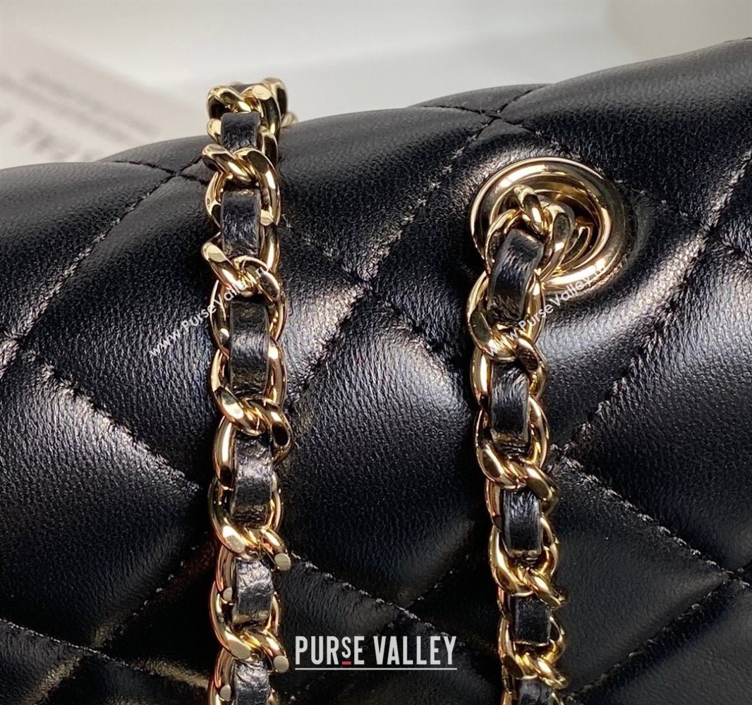 Chanel Lambskin Clutch with Chain AP4592 Black 2025 (yezi-250526022)