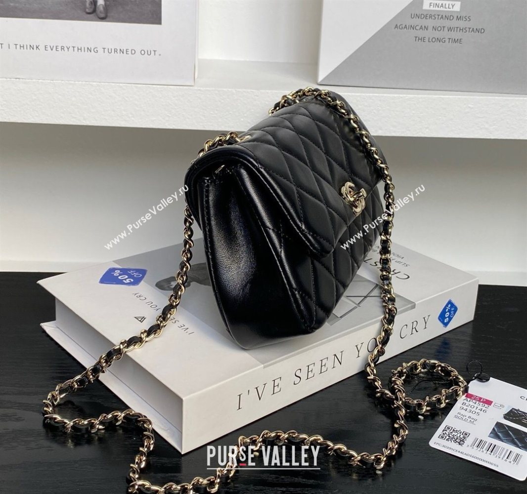 Chanel Lambskin Clutch with Chain AP4592 Black 2025 (yezi-250526022)